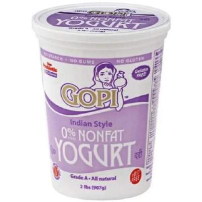 Gopi Non Fat Yogurt 2 LB - Dallaspuram Santha DFW