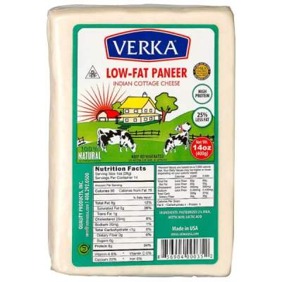Verka Paneer Low Fat 14 oz - Dallaspuram Santha DFW