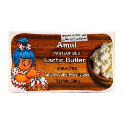 Amul Butter Unsalted 500Gms - Dallaspuram Santha DFW