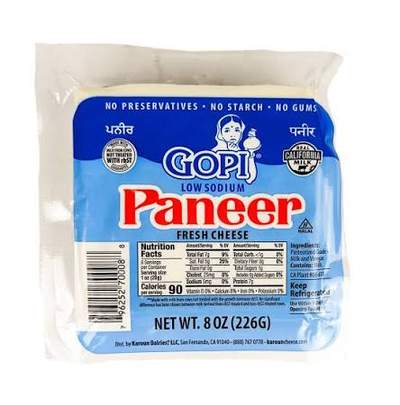 Gopi Paneer 80z 225Gms - Dallaspuram Santha DFW