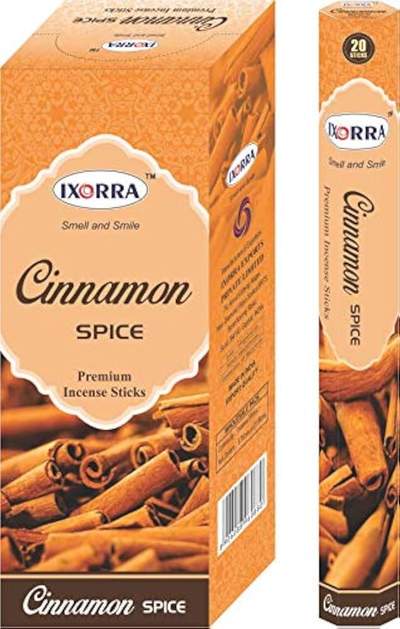 Ixorra INCENSE / AGAR BATTI - CINNAMON SPICE IXORRA - 20 STICKS - Dallaspuram Santha DFW