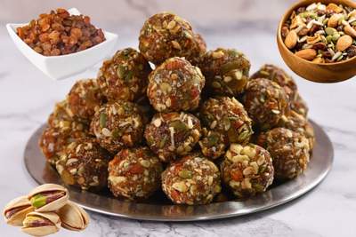 Dry Fruit Laddu (Home Made) Per Piece - Dallaspuram Santha DFW