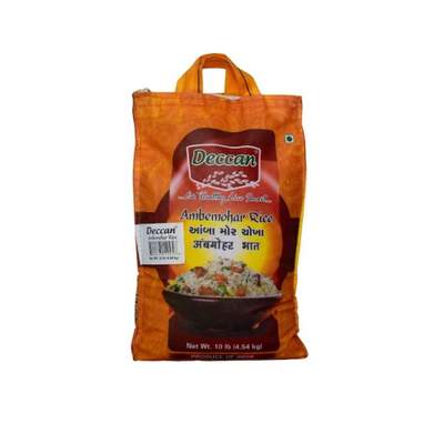 Deccan Ambemohar Rice -10 Lb (4.54 Kg) 10 lb - Dallaspuram Santha DFW