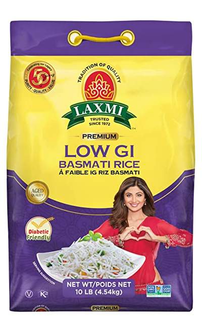 Laxmi Low GI Basmati Rice - 10 LB 10 lb - Dallaspuram Santha DFW