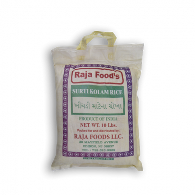 Rajafood Raja Food  Surti Kolam Rice - 10 LB 10 lb - Dallaspuram Santha DFW