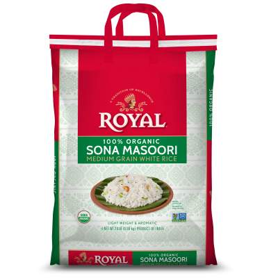 Royal Organic Sona Masoori Rice - 20 LB 20 lb - Dallaspuram Santha DFW