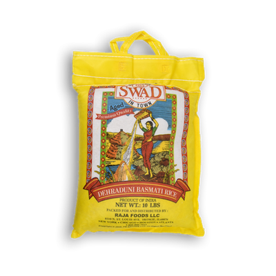 Swad Dehraduni Basmati Rice - 10 LB 10 lb - Dallaspuram Santha DFW