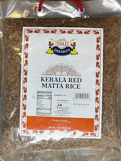 Swad Kerala Matta Rice - 10 LB 10 lb - Dallaspuram Santha DFW
