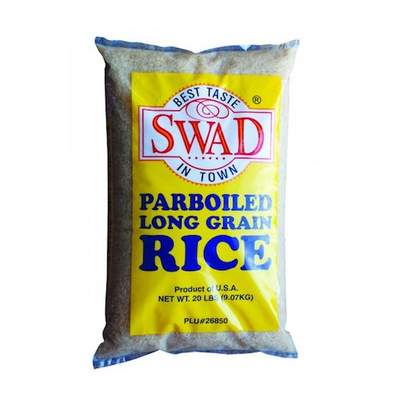 Swad Parboiled Long Grain Rice 20 LB 20 lb - Dallaspuram Santha DFW